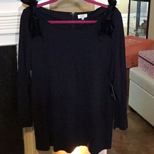 Crown & Ivy Navy Blouse